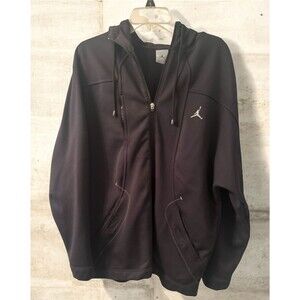 Men's‎ Black Jordan Full Zip Hoodie Size Large